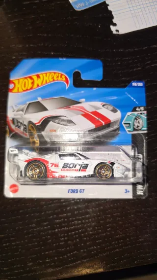 Hot Wheels Ford GT Blanco/Rojo 159/250
