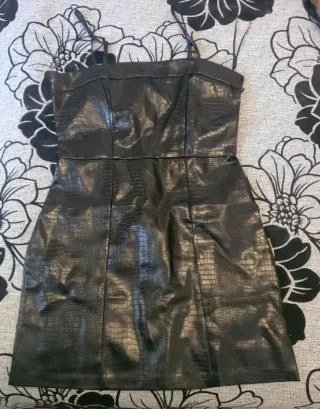 Vestido polipiel efecto piel de cocodrilo