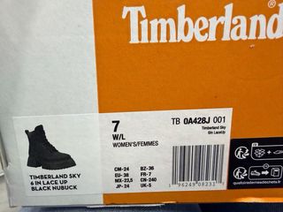Botas Timberland 6 encaje negras