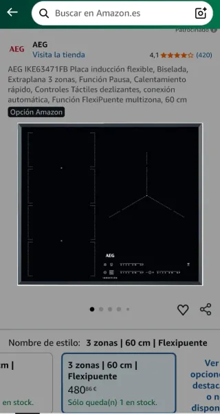 Placa Inducción AEG