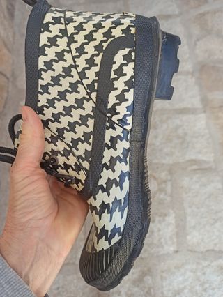 Botas de agua con estampado houndstooth