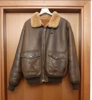 Giubbotto bomber montone aviatore