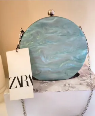 Bolso fiesta redondo Zara multicolor