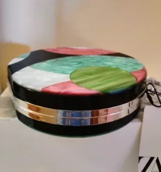 Bolso fiesta redondo Zara multicolor