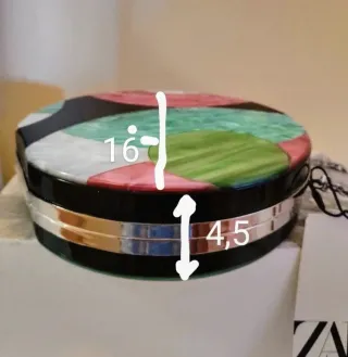 Bolso fiesta redondo Zara multicolor