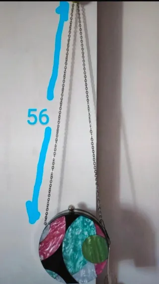 Bolso fiesta redondo Zara multicolor