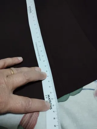 Traje de chaqueta con falda marrón chocolate