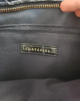 Bolso piel cocodrilo Cortefiel azul