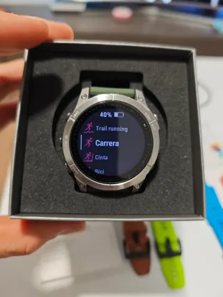 Garmin Fenix 7 Argento/Verde