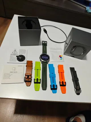 Garmin Fenix 7 Argento/Verde