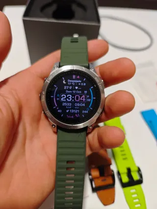 Garmin Fenix 7 Argento/Verde