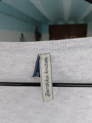 Cárdigan gris claro mujer