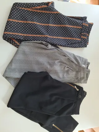 Set 3 pantaloni donna fantasia