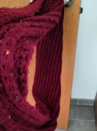 Bufanda tejida multicolor