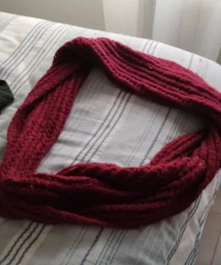 Bufanda tejida multicolor