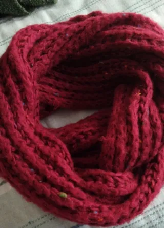 Bufanda tejida multicolor