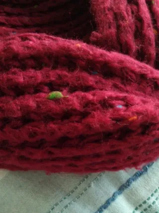 Bufanda tejida multicolor