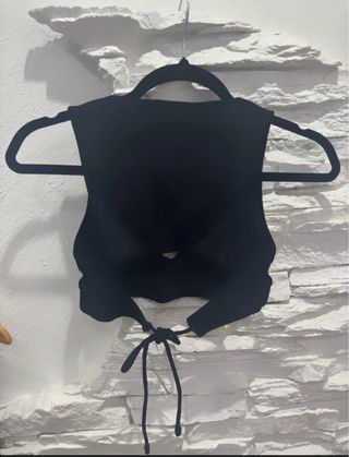 Conjunto Top Negro y Pantalón Largo