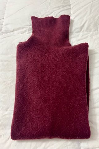 Jersey Pedro del Hierro granate de cuello alto