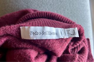 Jersey Pedro del Hierro granate de cuello alto