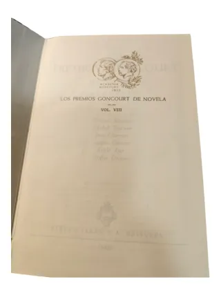 ​Los Premios Goncourt de Novela - Volumen VIII