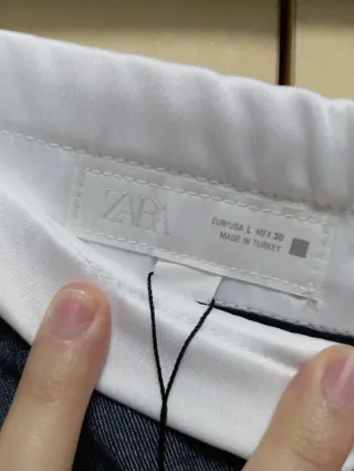 Pantalones Zara Talla M Azul