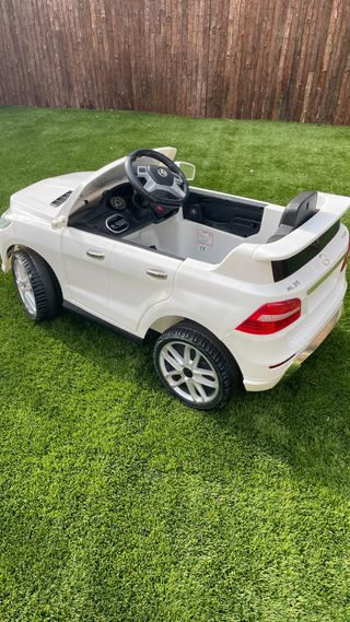 Coche Batería Niño Mercedes Blanco