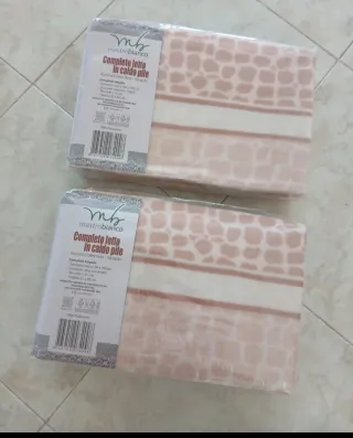 2 Completi Lenzuola Singoli Pile