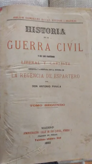 Historia de la guerra civil y partidos Liberal y C