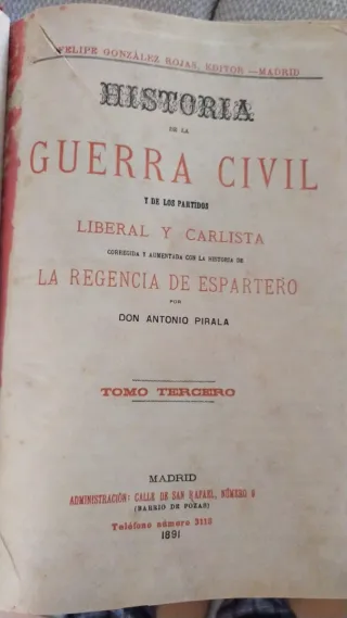 Historia de la guerra civil y partidos Liberal y C
