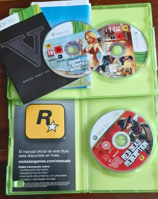 🇪🇦 Lotto 2 giochi Xbox 360: RDR e GTA V