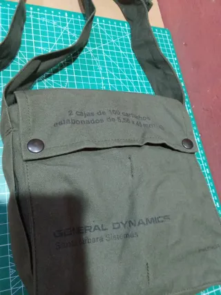 Bolsa Lona Militar General Dynamics Verde Oliva
