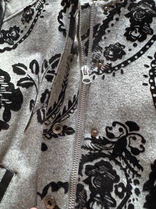 Chaqueta Bomber Mango Estampada Mujer