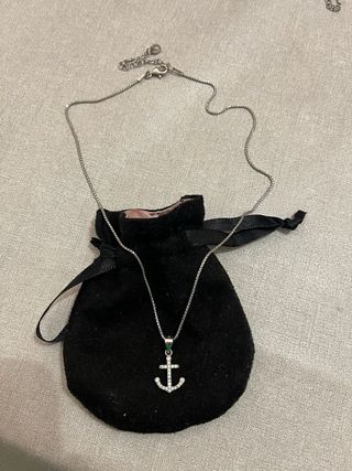 Collar plata ancla
