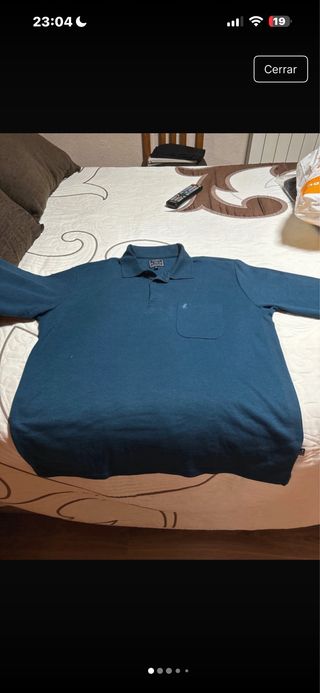 Polo manga larga verde