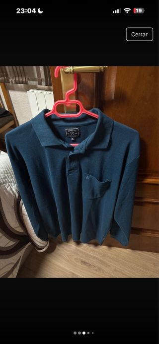 Polo manga larga verde