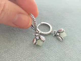 Pendientes luciérnaga plata de ley