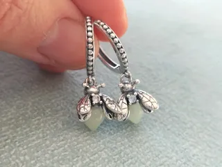 Pendientes luciérnaga plata de ley