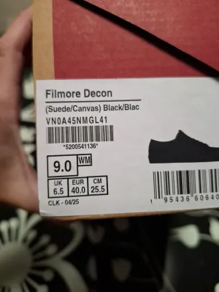 Zapatillas Vans Negras Talla 40