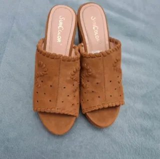 Sandalias Suncolor Beige/Marrón Talla 36