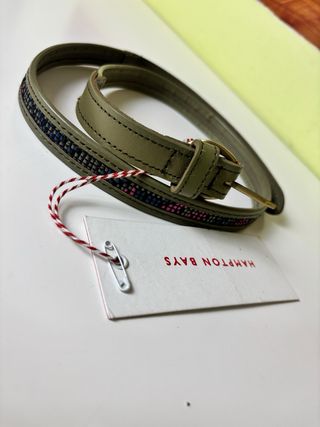 Cinturón de piel genuina HAMPTON BAYS en elegante