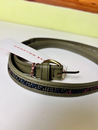 Cinturón de piel genuina HAMPTON BAYS en elegante