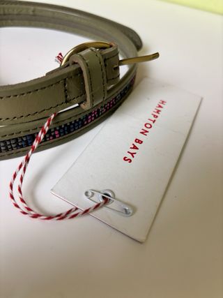 Cinturón de piel genuina HAMPTON BAYS en elegante