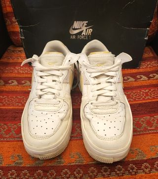 Nike Air Force 1 Bianche/Gialle Donna 38