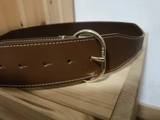 Cintura BOSS donna marrone e oro