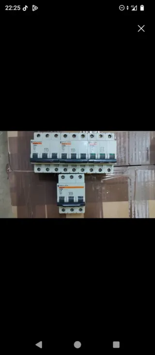 Lote 5 Automáticos 3 Polos Merlin Gerin