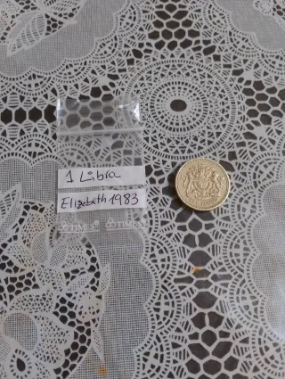 Moneda 1 Libra Elizabeth 1983