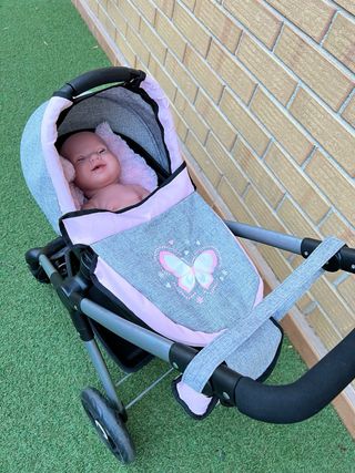 Passeggino per bambole + Bambola Antonio Juan