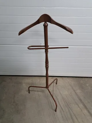 Perchero Antiguo Madera Marrón maniquí escaparate