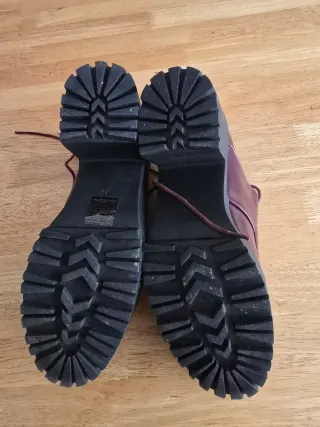 Zapatos de tacón ancho con cordones talla 40